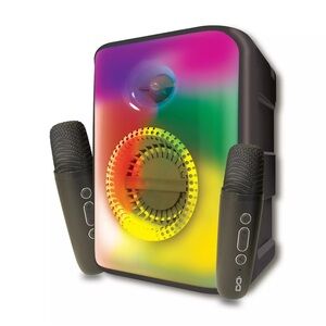 Multicolor Portable Speaker with Microphones 🎤